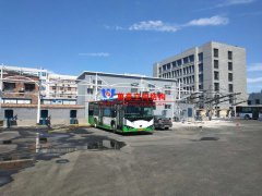 安陽市北廠街、彰德路公交充電樁雨棚膜結(jié)構(gòu)接近尾聲